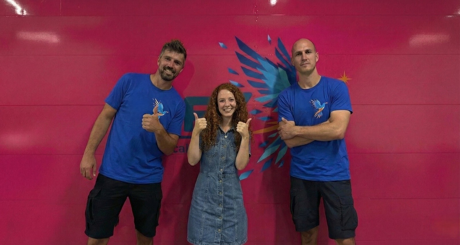 Happy couple in new home